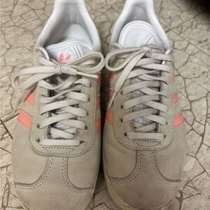 Adidas gazelle Cream and Pink Sneakers 5